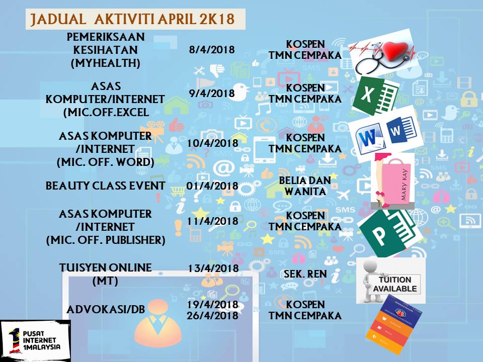 JADUAL APRIL 2018