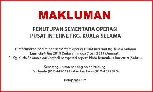 NOTIS PENUTUPAN PI 310519